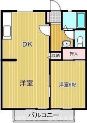 サンビレッジ六番街F棟の間取り画像