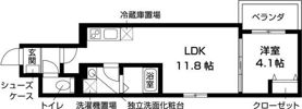 フォレ山科の間取り画像