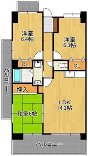 アヌビアス紫川の間取り画像