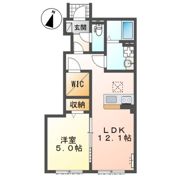 越谷市千間台西5丁目アパート新築工事の間取り画像