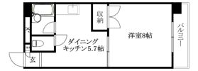 ルナ・ソレイユ桑原の間取り画像