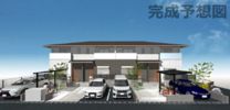 玉井町新築メゾネット物件の外観
