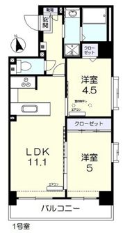 サンセール東古松Ⅱの間取り画像