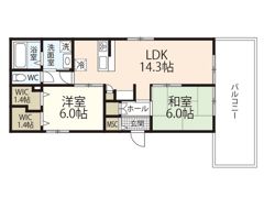 BORIKIしののめ和の間取り画像