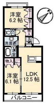 アンソレイユの間取り画像