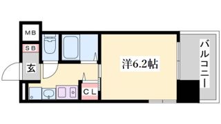 エステムコートハーバーランド前Ⅲコスタリティの間取り画像
