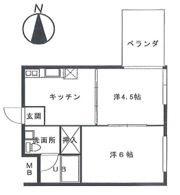 ハイツウエストンの間取り画像