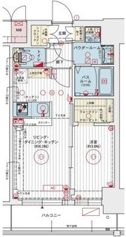 エステムコート大阪オリエンスの間取り画像