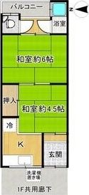 よすみコーポAの間取り画像