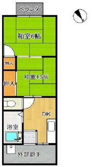 サンシティームサシノの間取り画像