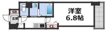 Luxe深江橋Ⅱの間取り画像