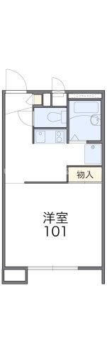 レオパレスプログレスinの間取り画像