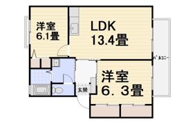 ディアス元岡 2番館の間取り画像