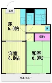 グランデューク西大井の間取り画像
