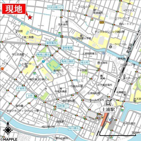 近くに施設あり