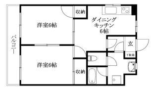 グレース辻町の間取り画像