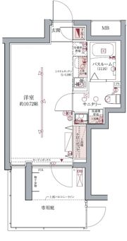 ラグディア高輪の間取り画像