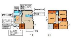 藍住町奥野一戸建ての間取り画像