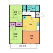ハイツ前清水Bの間取り画像