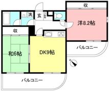 サンユーキャッスル喜多見の間取り画像