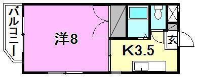 越智ハイツ（山越町）の間取り画像
