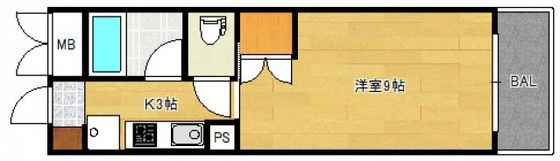 レスポワール中広の間取り画像
