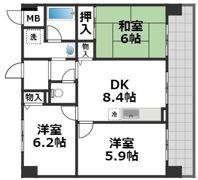 シャリテ今里の間取り画像