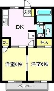 三山ハイツ Ⅲの間取り画像