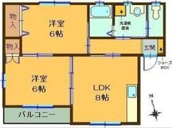 ニューショーワハイツⅡの間取り画像