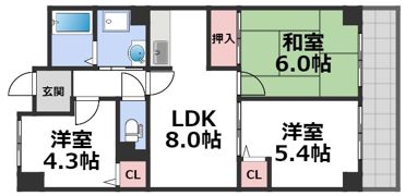 ファミール永田の間取り画像
