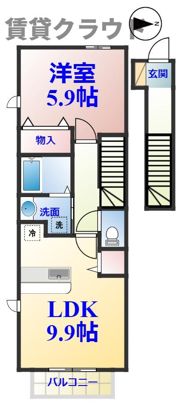 ベルウッドAの間取り画像