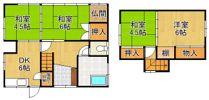 徳吉西2丁目戸建ての間取り画像