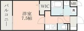 レクシア フラッツ水前寺の間取り画像