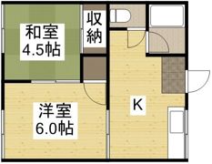 清水コーポAの間取り画像