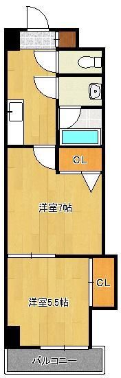 中津口センタービルの間取り画像
