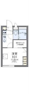 レオパレス林の間取り画像