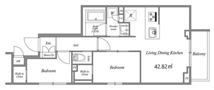 M-RESIDENCE中延の間取り画像