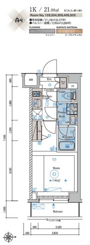 SYFORME YOKOHAMA-SAKURAGICHOの間取り画像