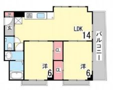 リュエル岡本の間取り画像