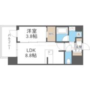 シーズンフラッツ中崎の間取り画像