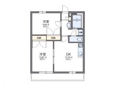 レオパレス鹿子木AREAⅠの間取り画像