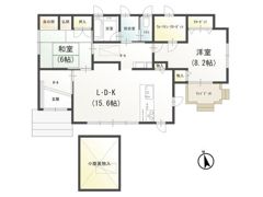 名和町西前郷貸戸建の間取り画像
