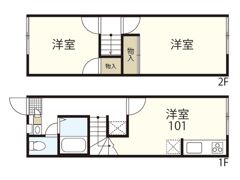 レオパレスひいらぎⅢの間取り画像