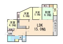 グランドハイツ豊中の間取り画像