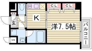 S-FORT神戸小河通の間取り画像