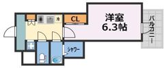 ファーストフィオーレ九条Ⅱの間取り画像