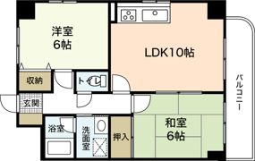グラビスコート福本の間取り画像