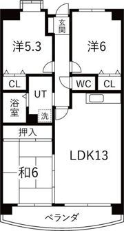 メゾンドール天神の間取り画像