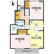 ローズコート一本木 G棟の間取り画像