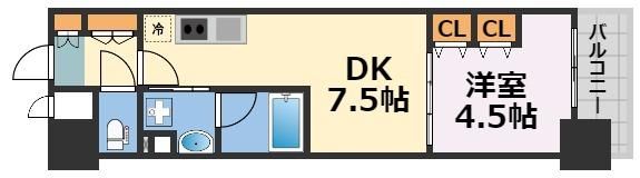 ザ・パークハビオ天満橋の間取り画像